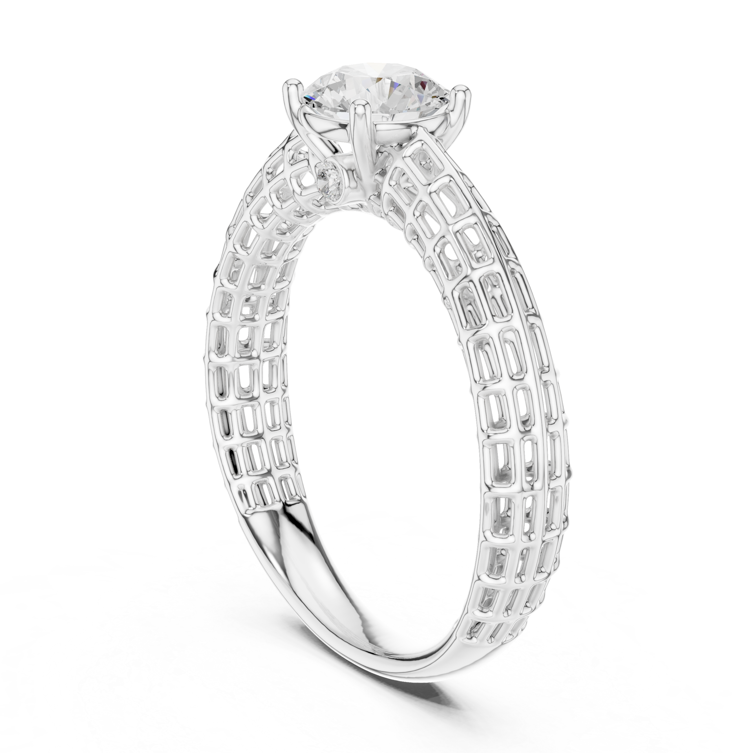 Bronze Petal Lab Grown Diamond Ring