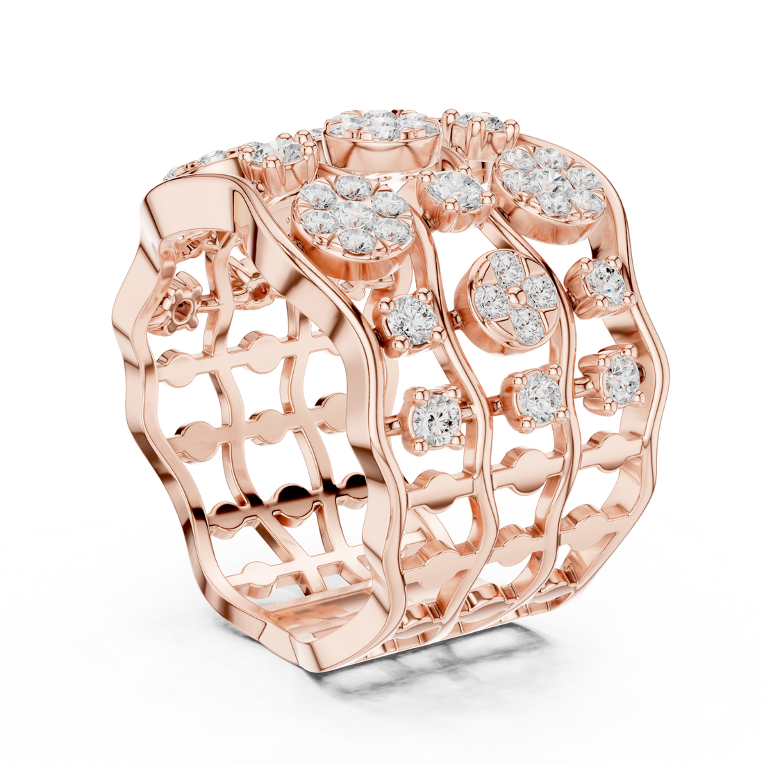 Platinum Aura Lab Grown Diamond Ring