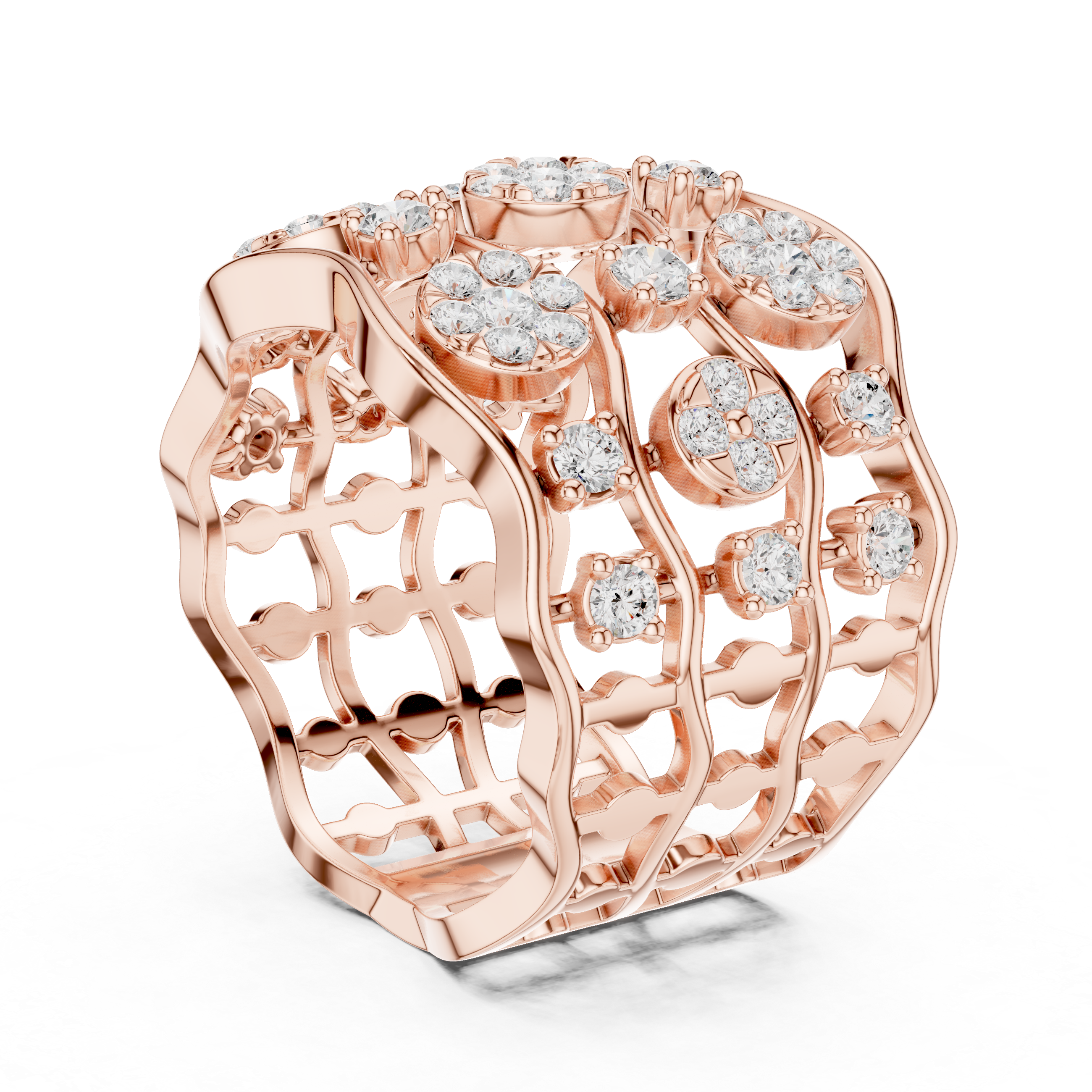 Platinum Aura Lab Grown Diamond Ring