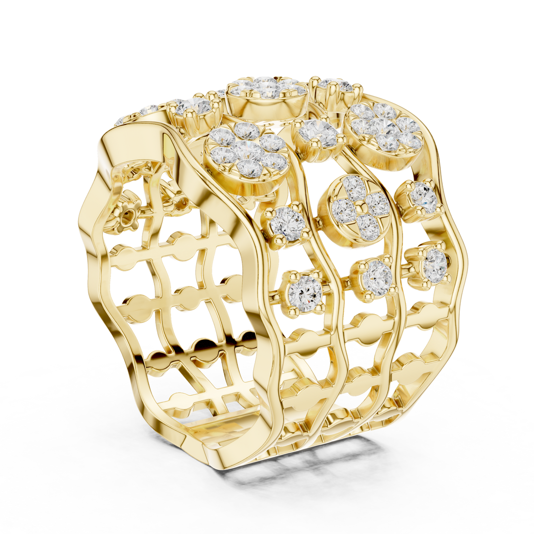 Platinum Aura Lab Grown Diamond Ring