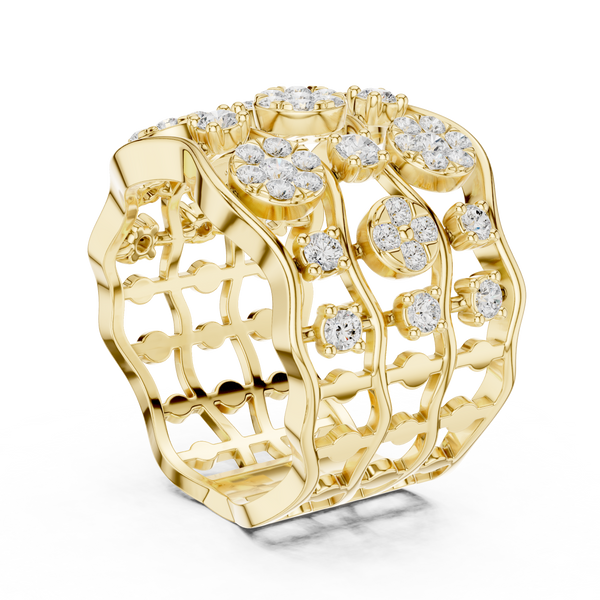 Platinum Aura Lab Grown Diamond Ring