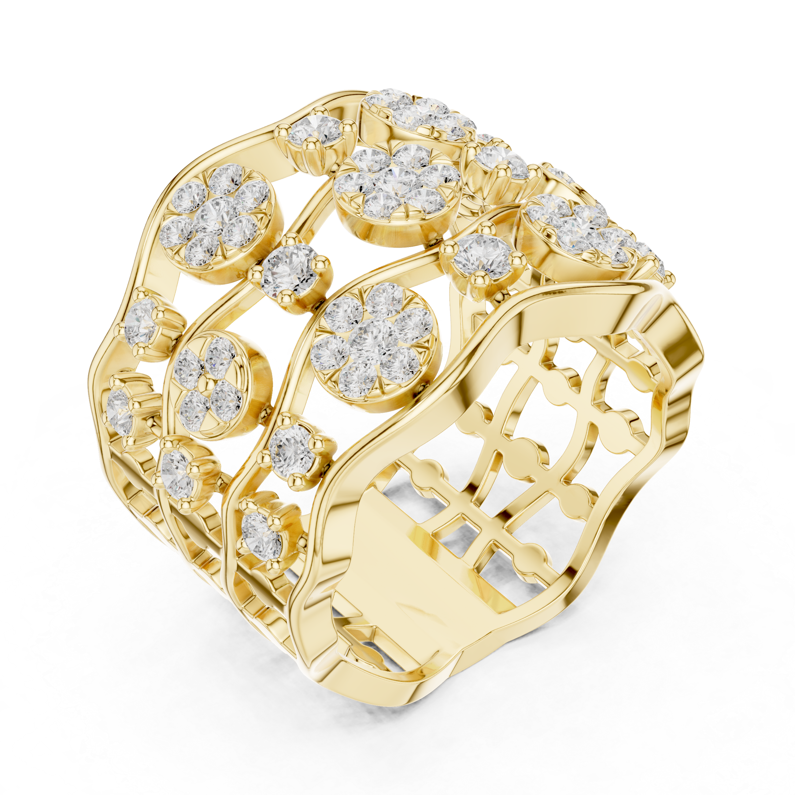 Platinum Aura Lab Grown Diamond Ring
