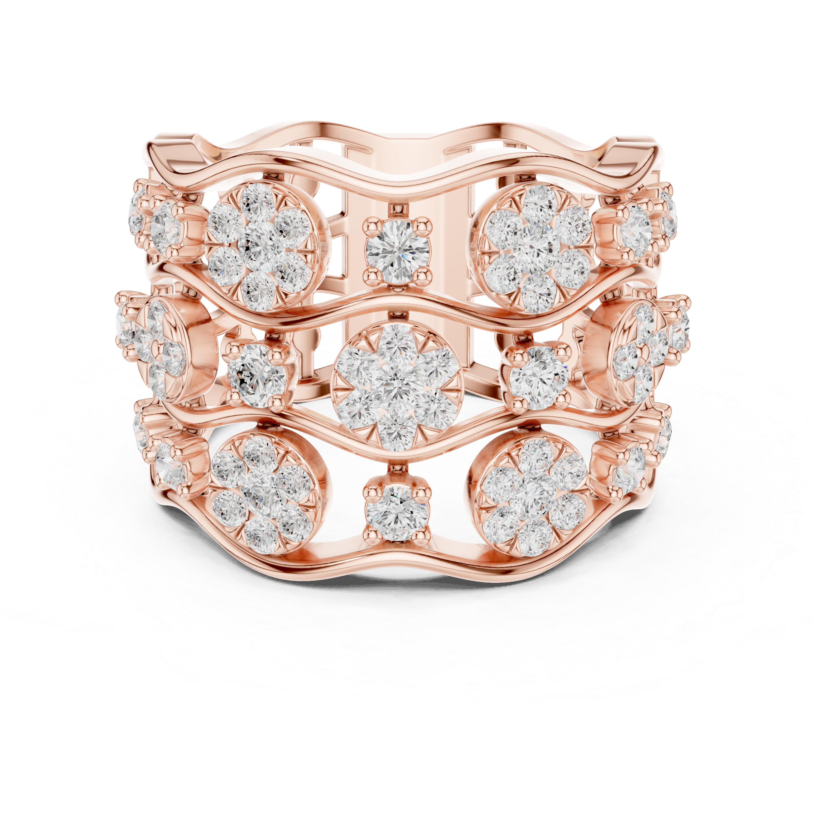 Platinum Aura Lab Grown Diamond Ring