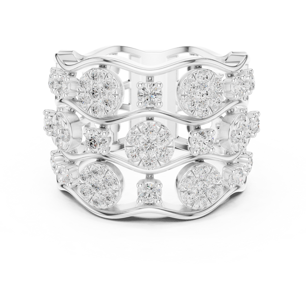 Platinum Aura Lab Grown Diamond Ring