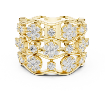 Platinum Aura Lab Grown Diamond Ring