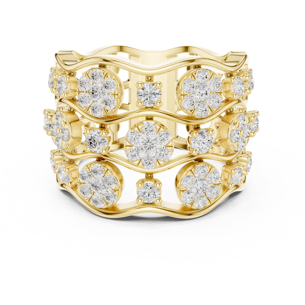 Platinum Aura Lab Grown Diamond Ring