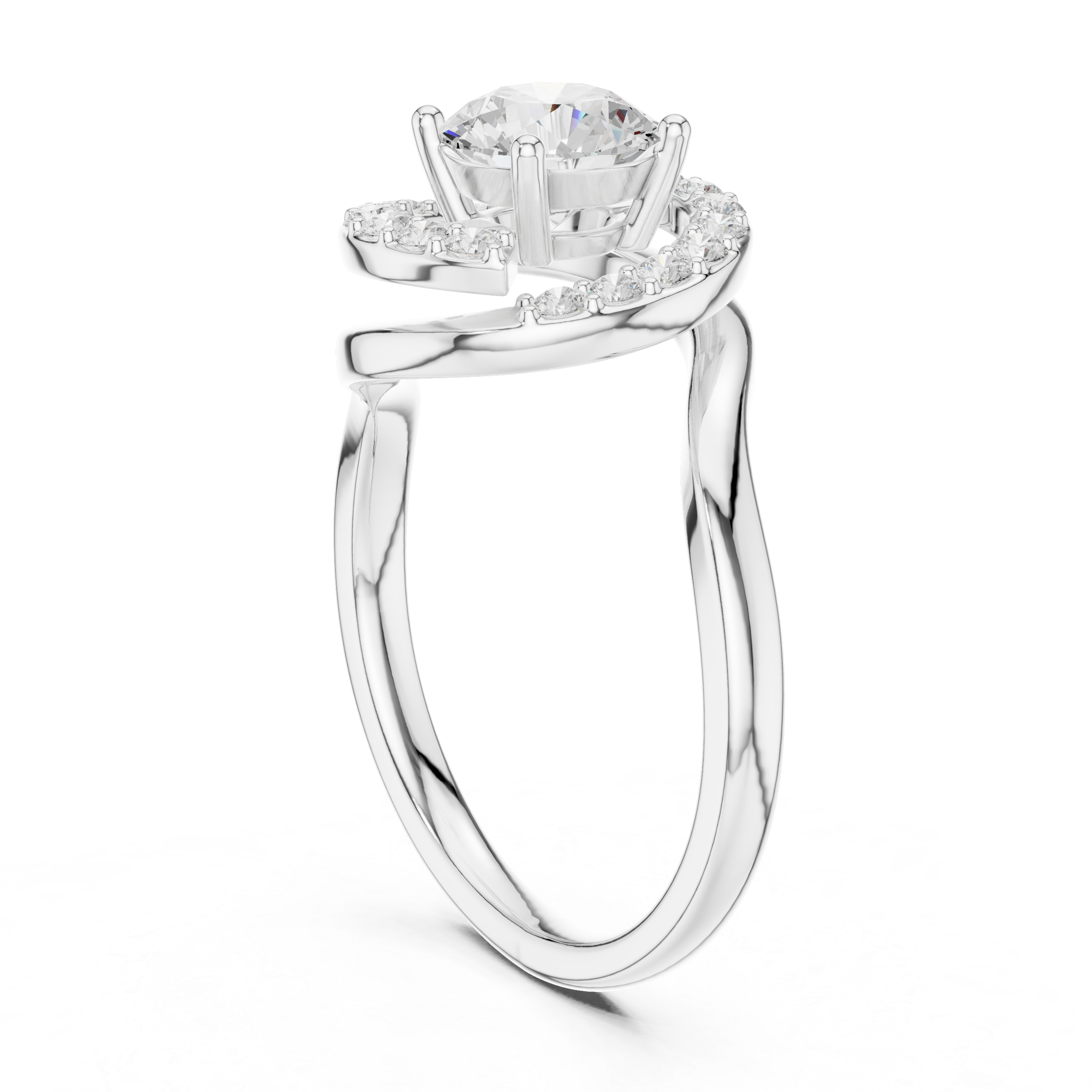 Tangerine Glow Lab Grown Diamond Ring