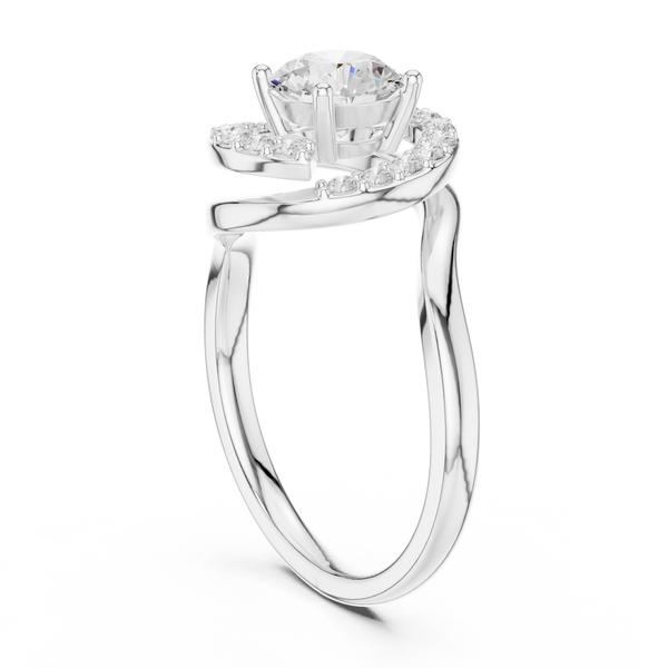 Tangerine Glow Lab Grown Diamond Ring