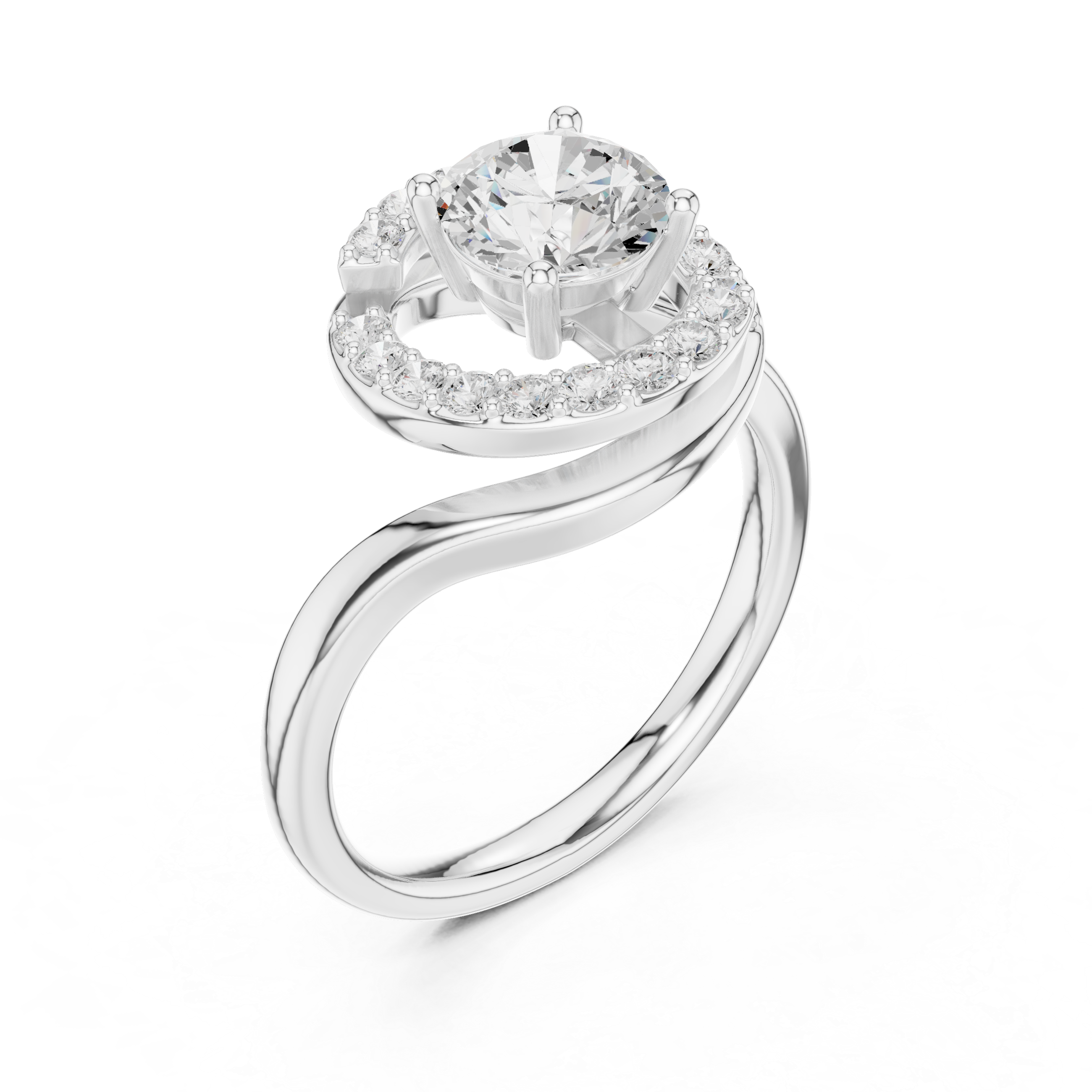 Tangerine Glow Lab Grown Diamond Ring