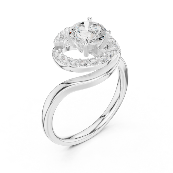 Tangerine Glow Lab Grown Diamond Ring