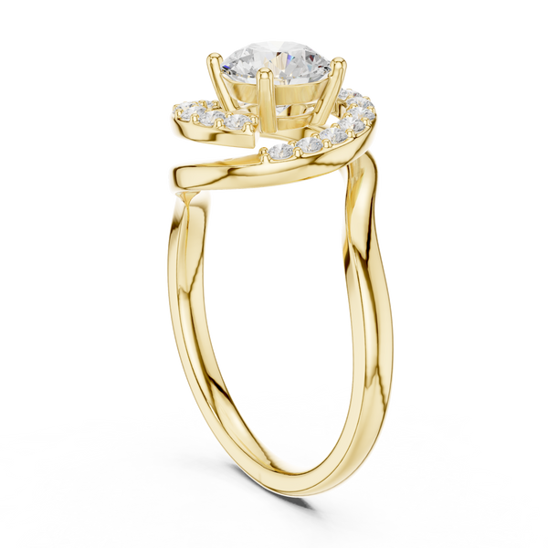 Tangerine Glow Lab Grown Diamond Ring