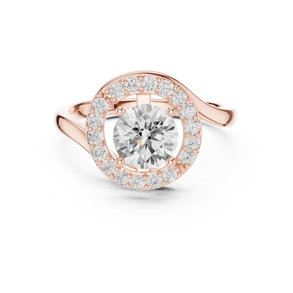 Tangerine Glow Lab Grown Diamond Ring