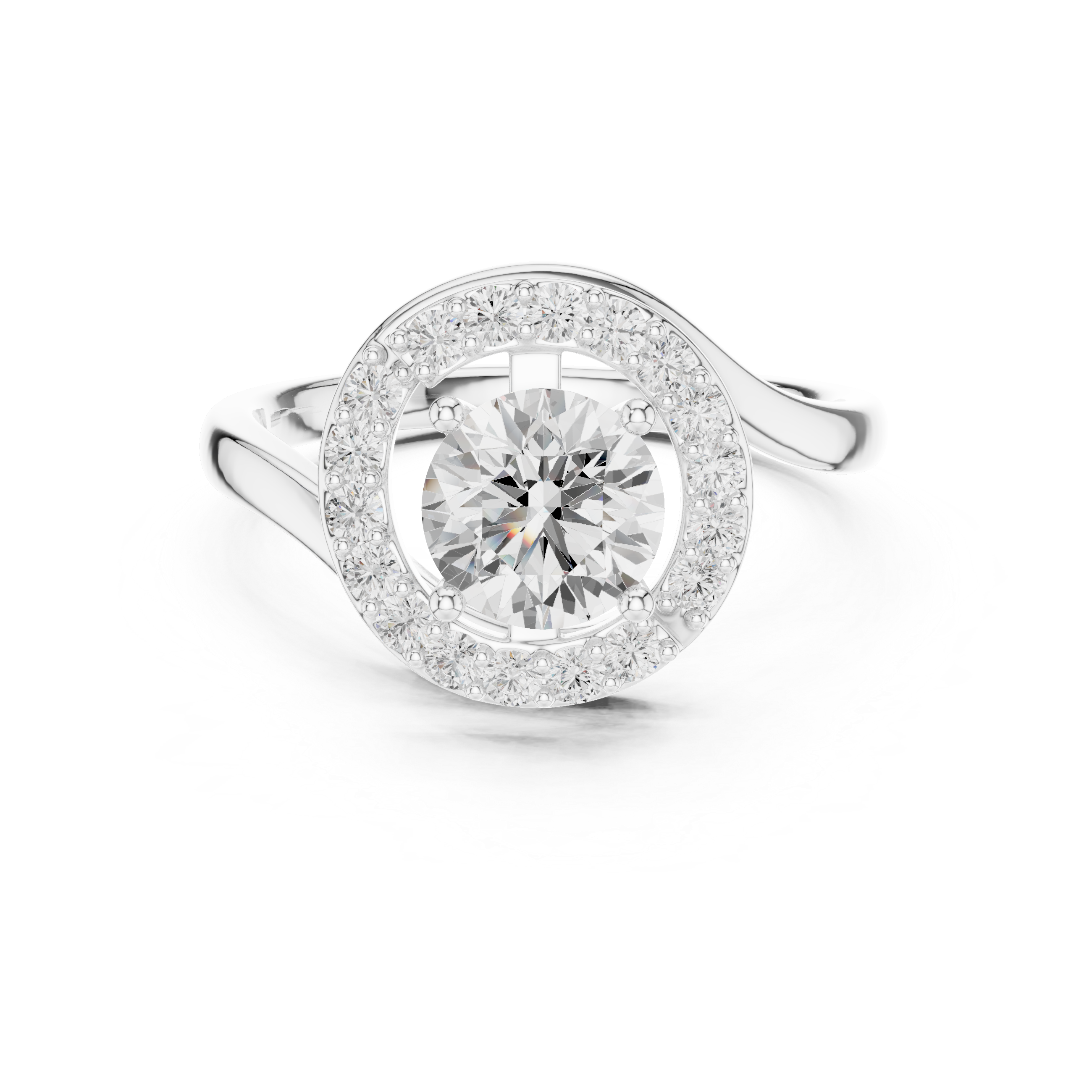 Tangerine Glow Lab Grown Diamond Ring
