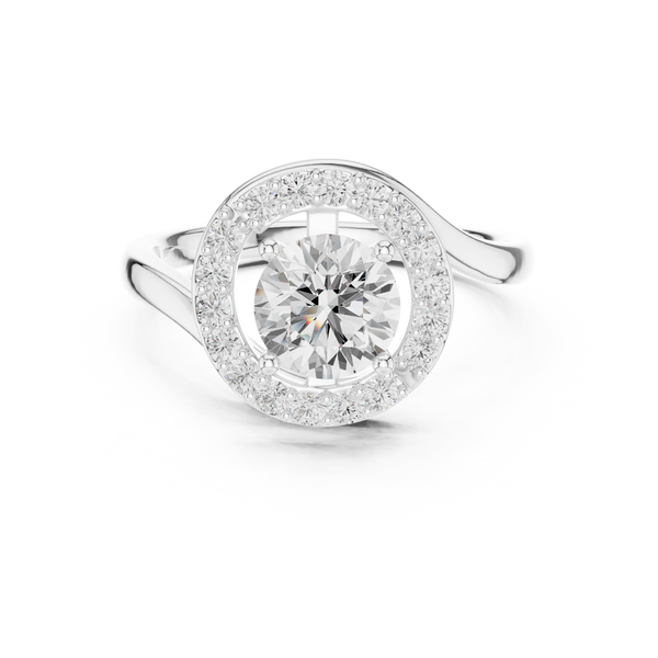 Tangerine Glow Lab Grown Diamond Ring