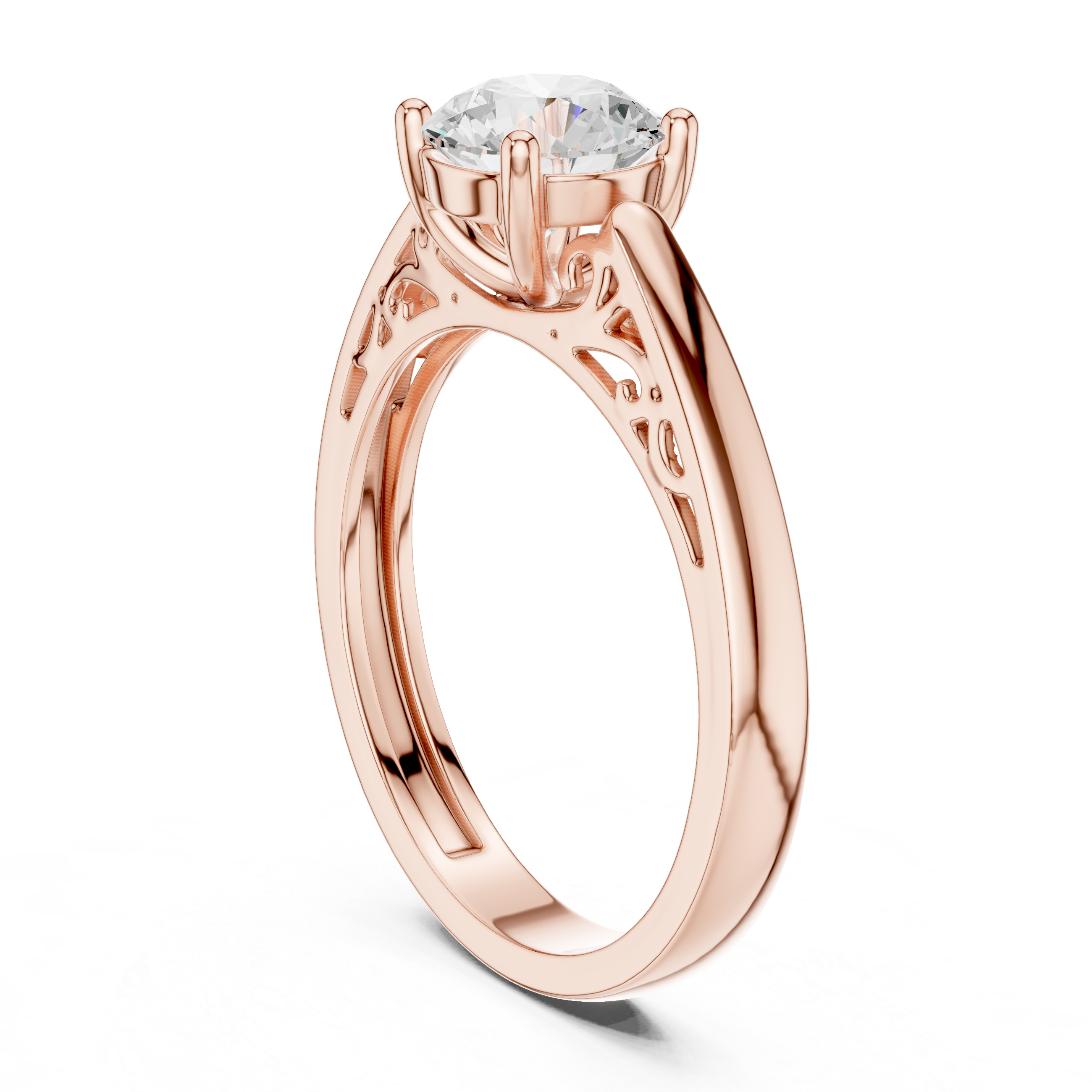 Coral Majesty Lab Grown Diamond Ring