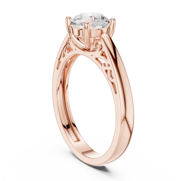 Coral Majesty Lab Grown Diamond Ring