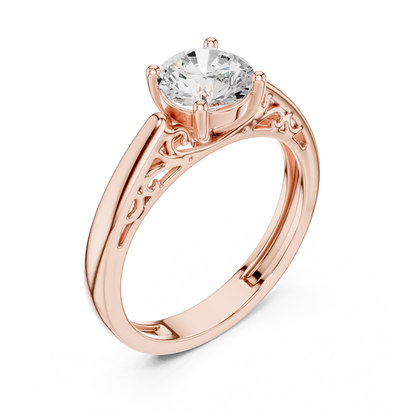 Coral Majesty Lab Grown Diamond Ring