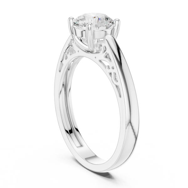 Coral Majesty Lab Grown Diamond Ring