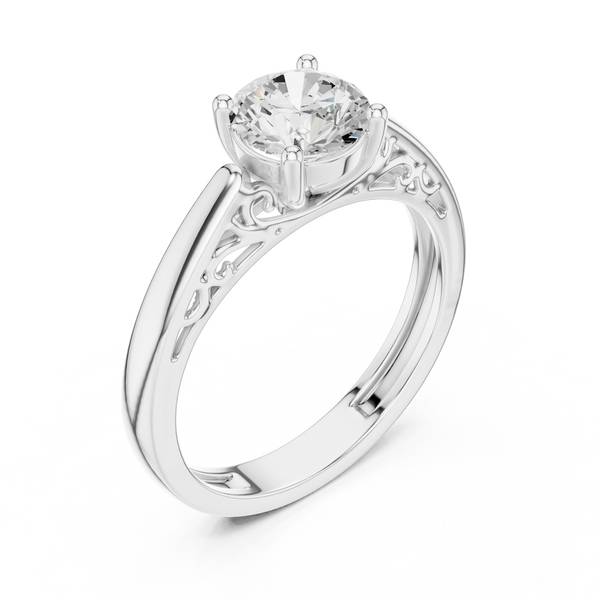 Coral Majesty Lab Grown Diamond Ring