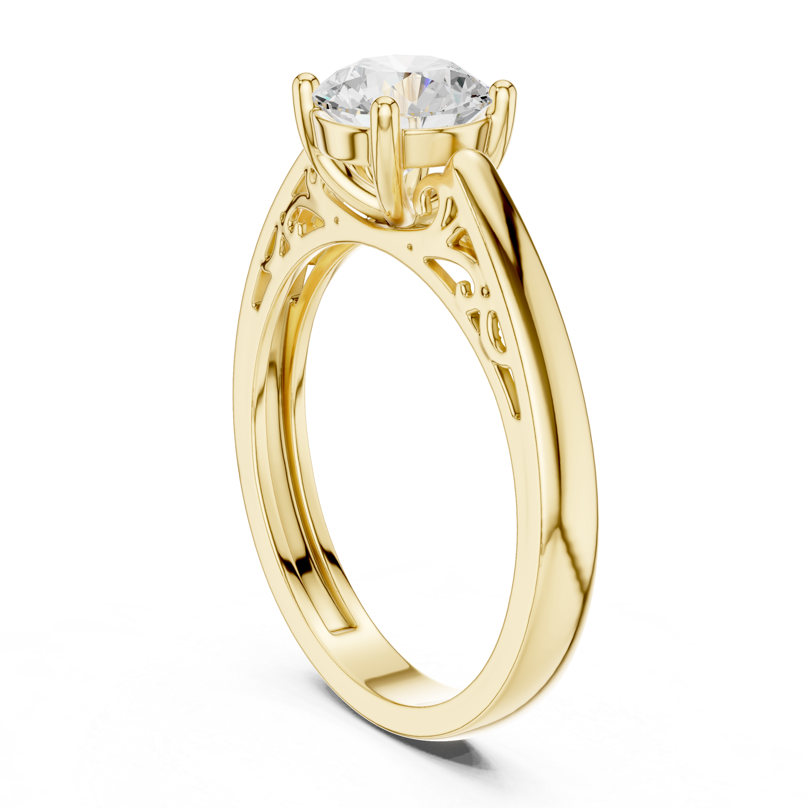 Coral Majesty Lab Grown Diamond Ring