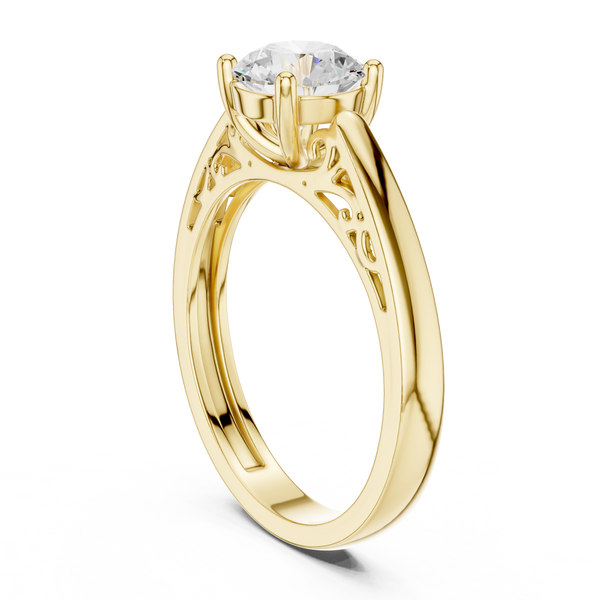 Coral Majesty Lab Grown Diamond Ring