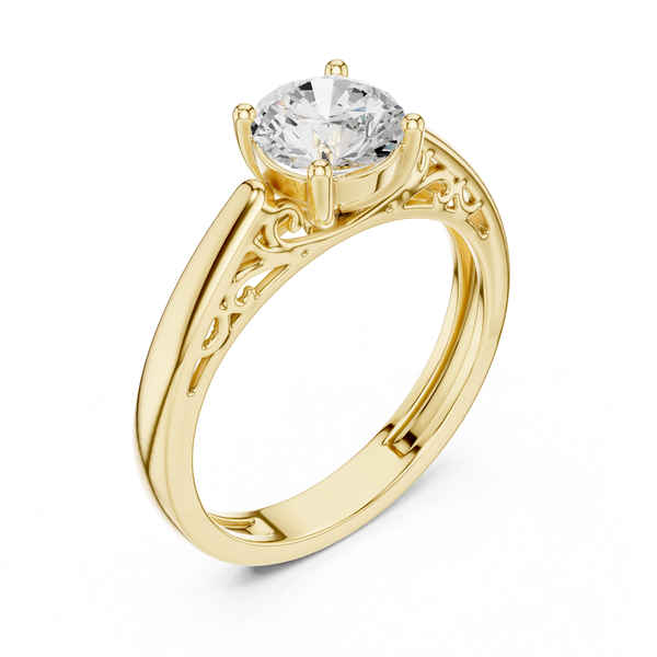Coral Majesty Lab Grown Diamond Ring