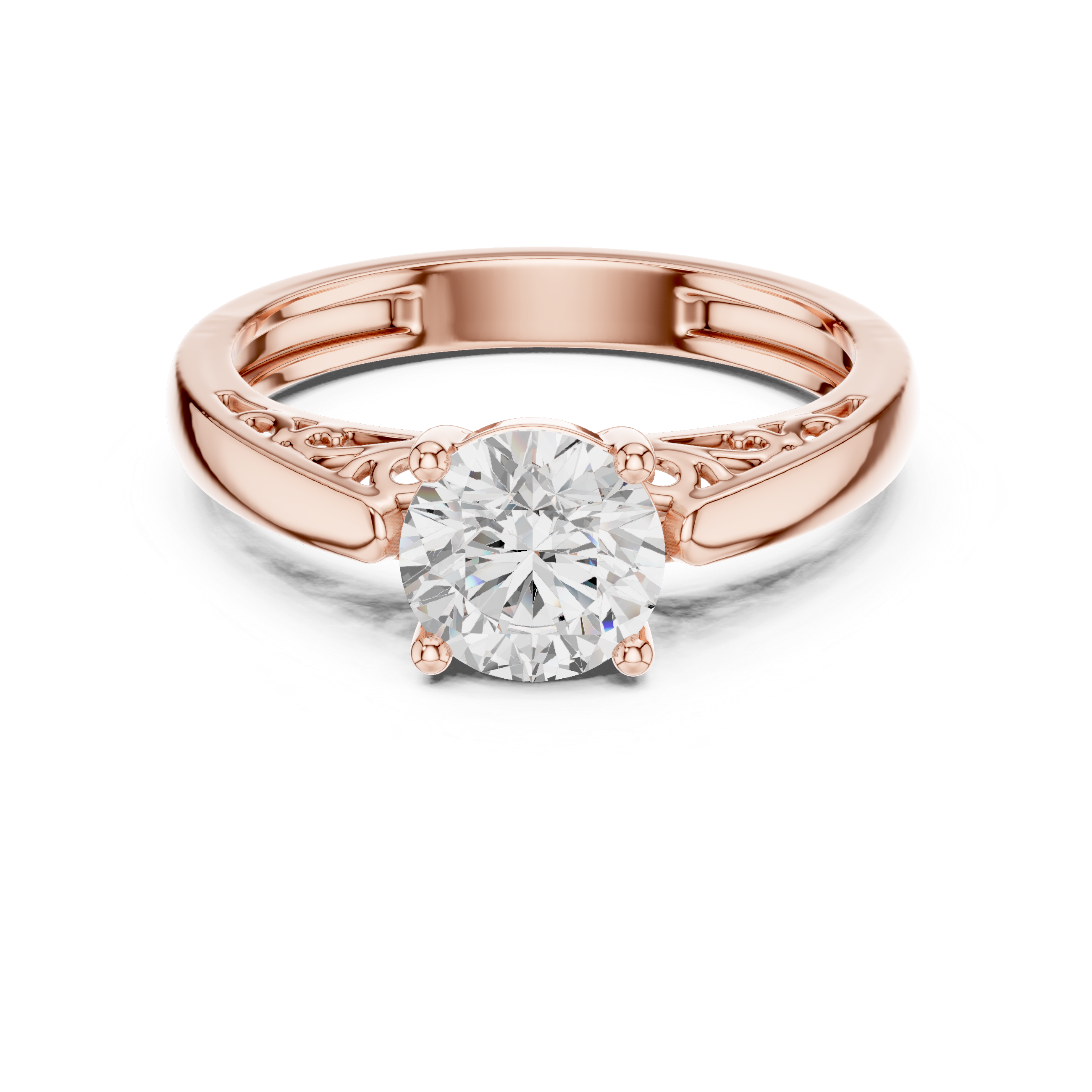 Coral Majesty Lab Grown Diamond Ring