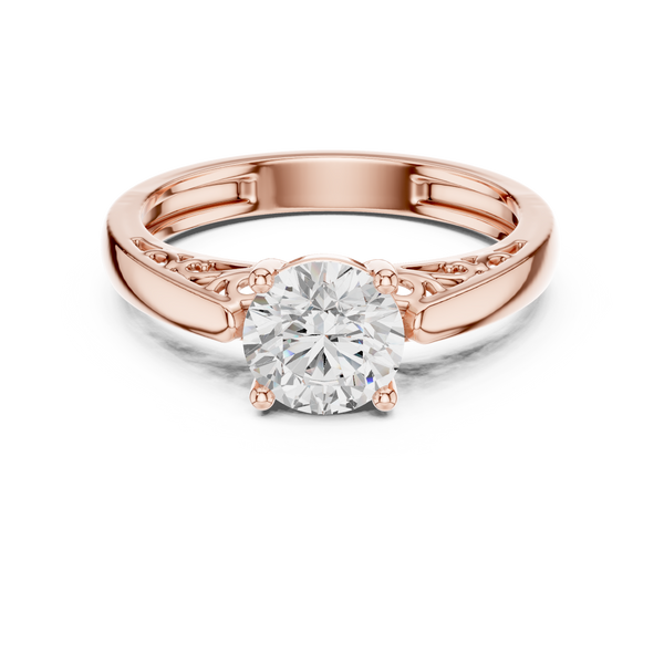 Coral Majesty Lab Grown Diamond Ring