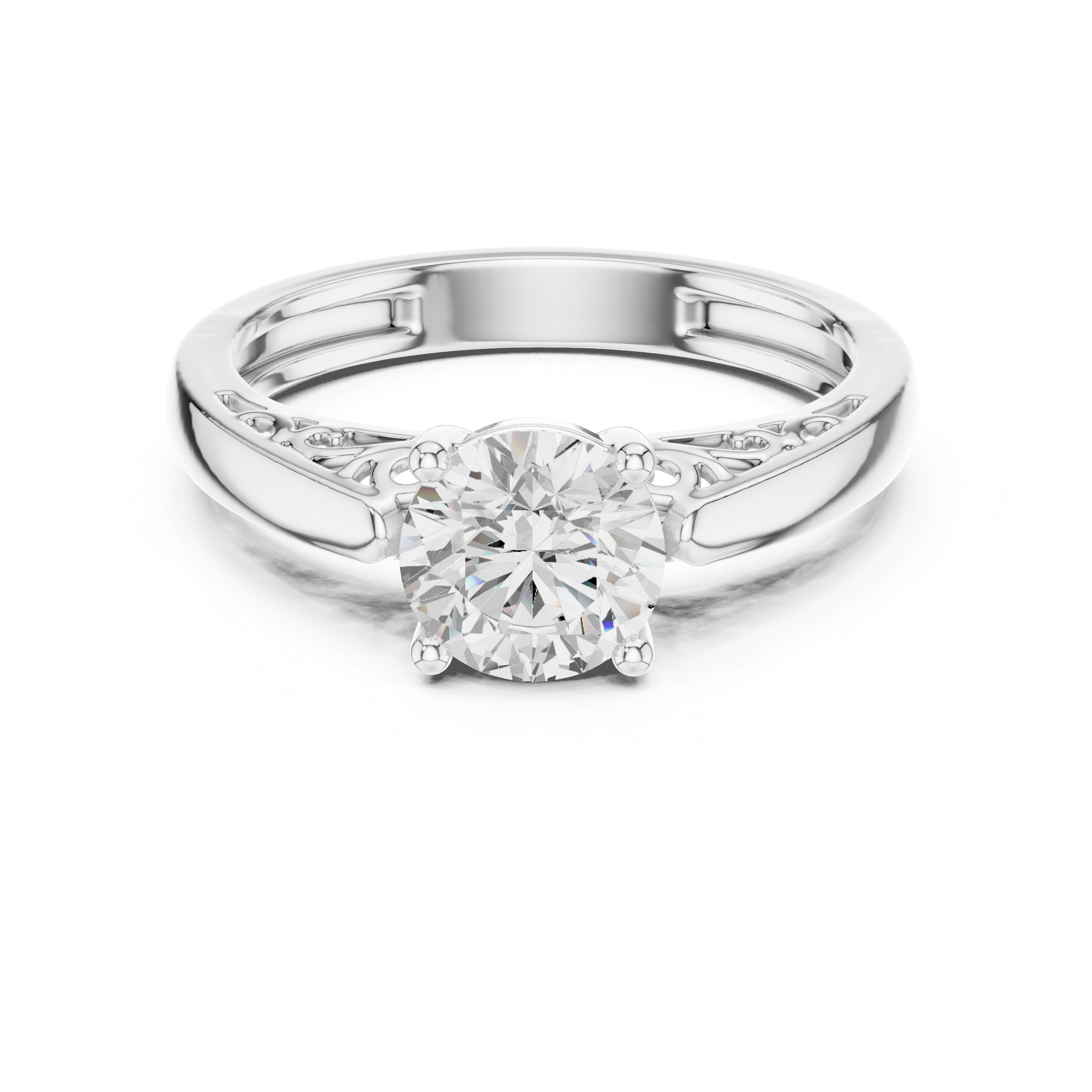 Coral Majesty Lab Grown Diamond Ring