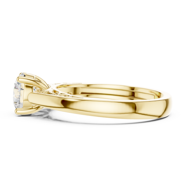 Coral Majesty Lab Grown Diamond Ring