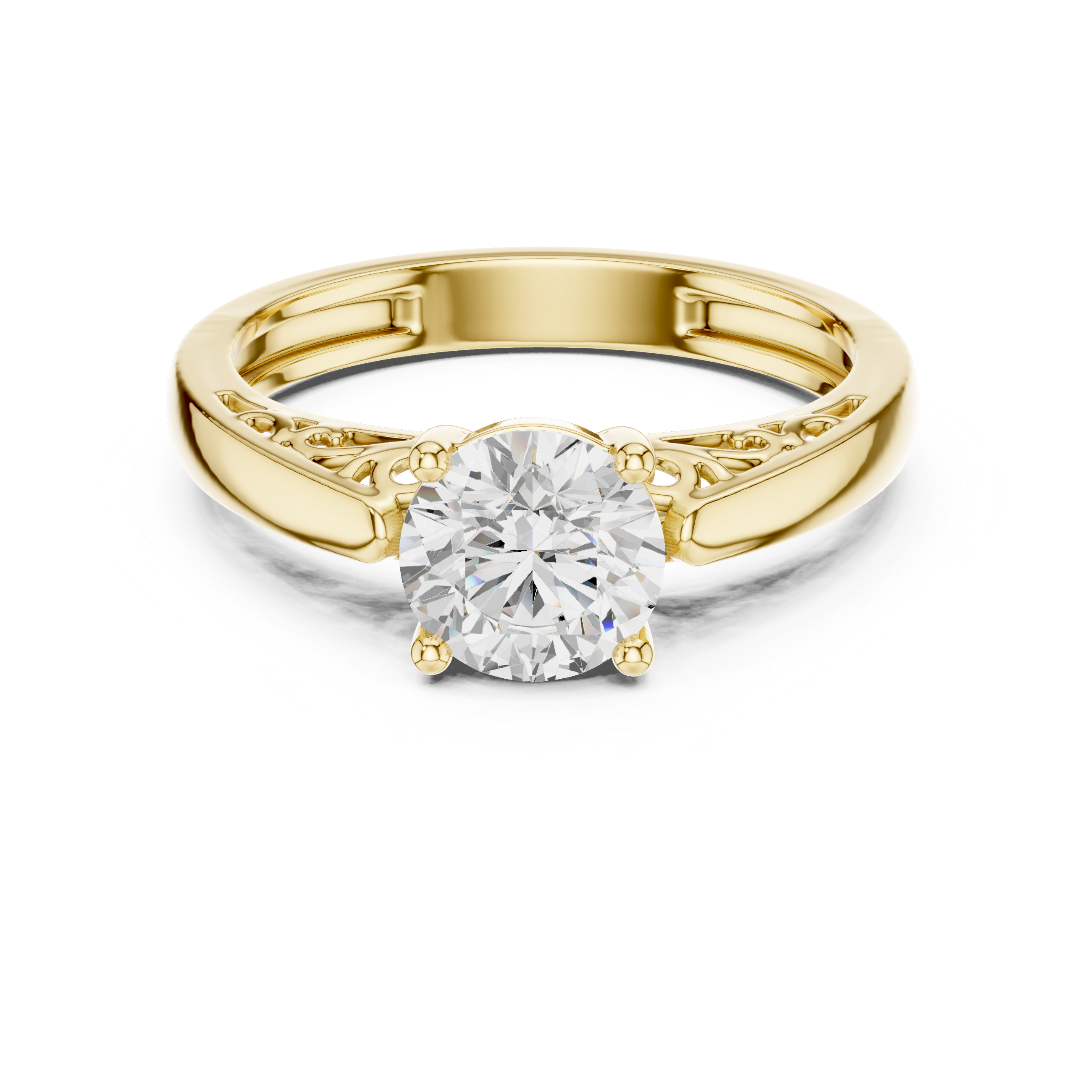 Coral Majesty Lab Grown Diamond Ring