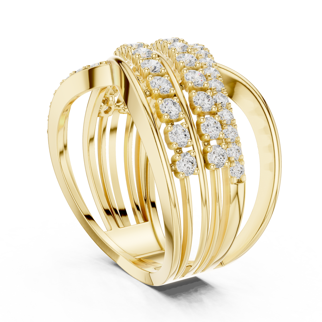 Olive Glow Lab Grown Diamond Ring