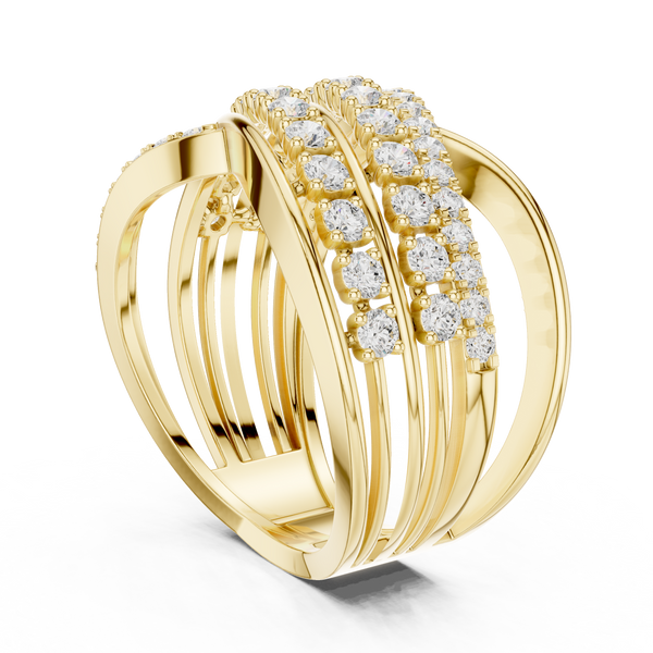 Olive Glow Lab Grown Diamond Ring