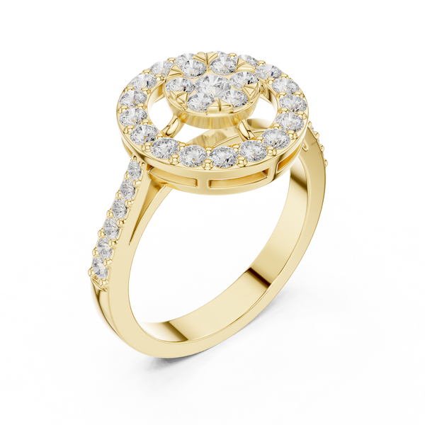 Ocean Whisper Lab Grown Diamond Ring