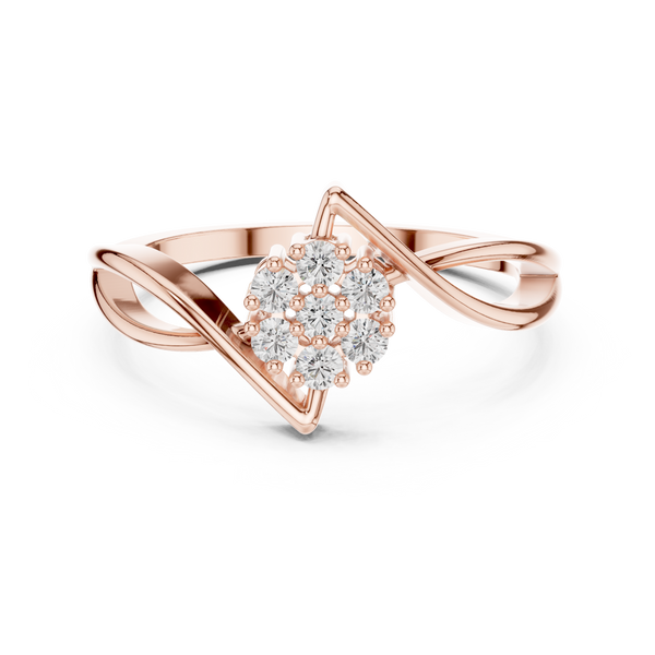 Dewdrop Charm Lab Grown Diamond Ring