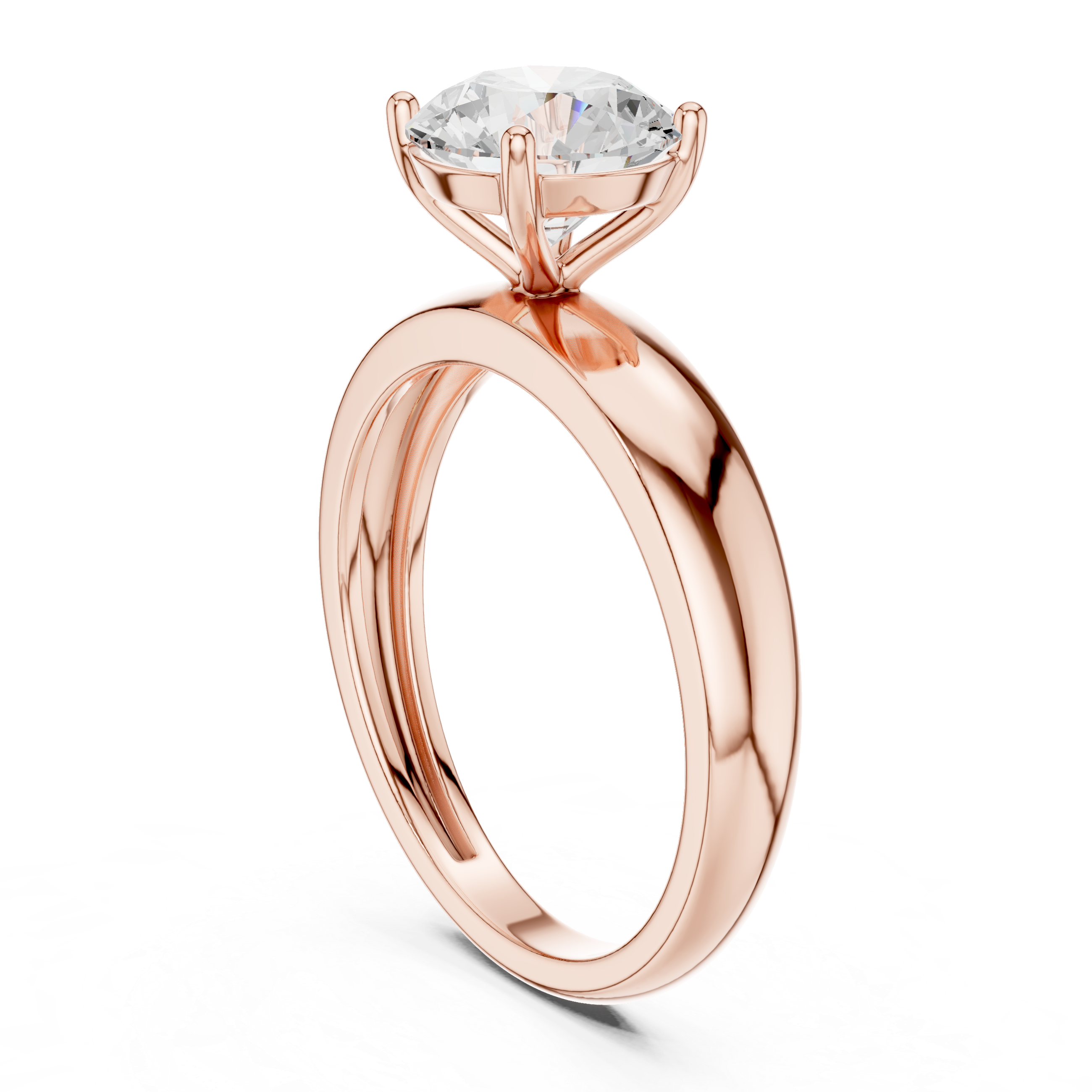 Lotus Crest Lab Grown Diamond Ring
