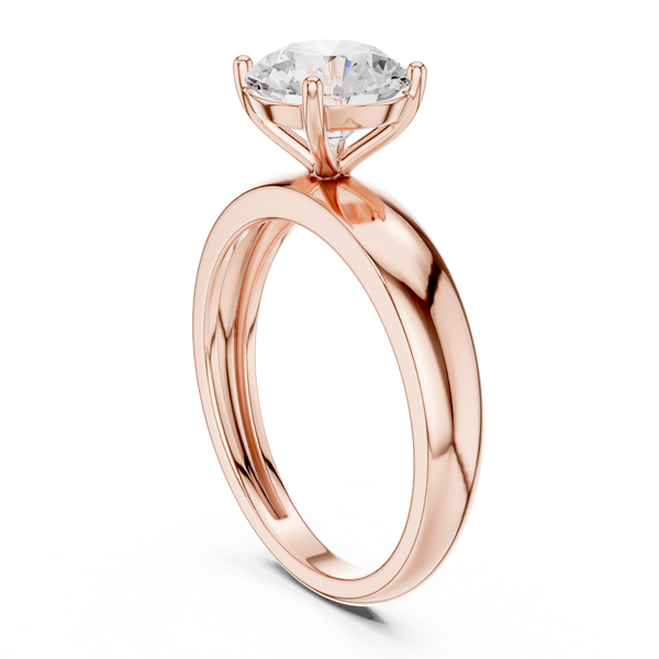 Lotus Crest Lab Grown Diamond Ring