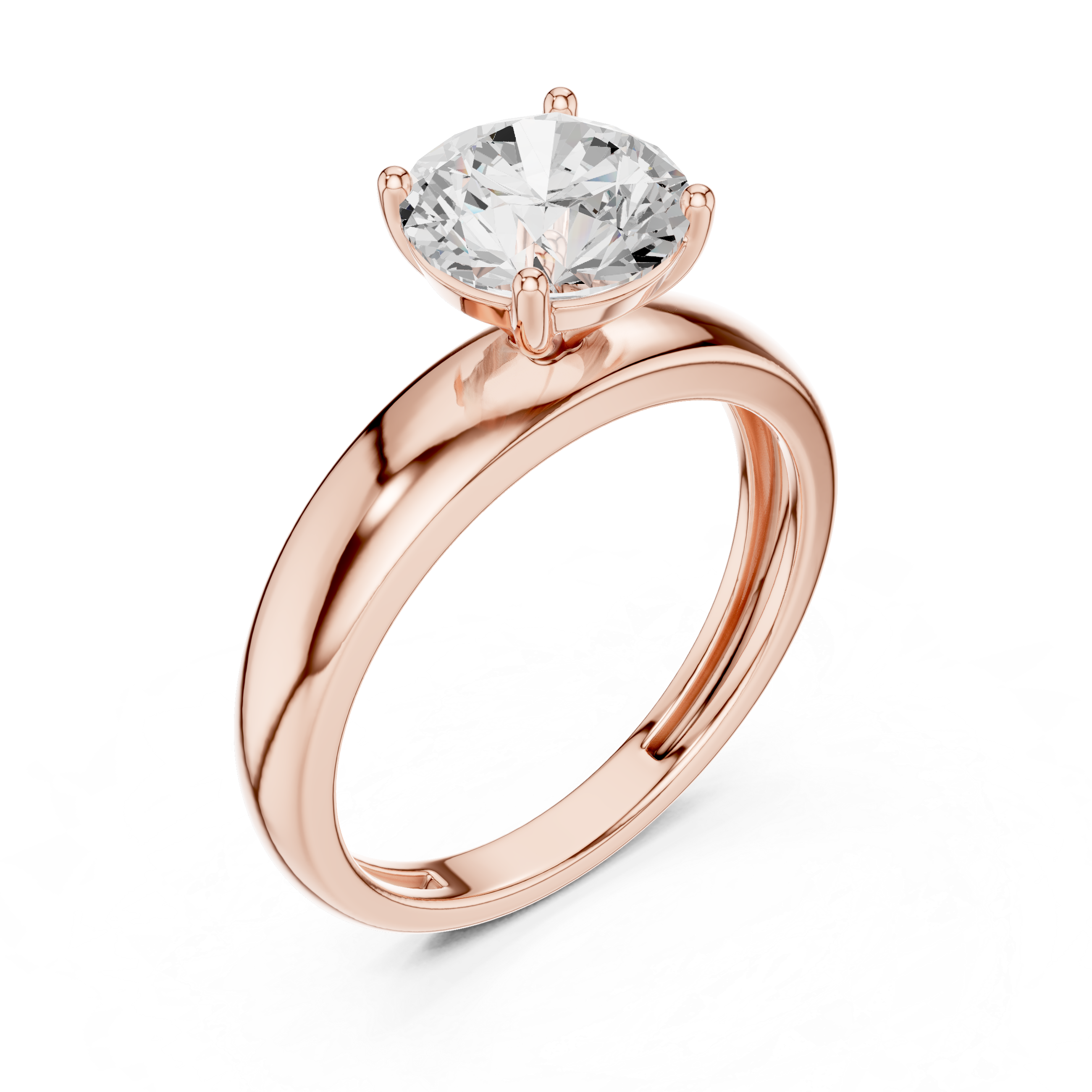 Lotus Crest Lab Grown Diamond Ring