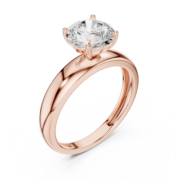 Lotus Crest Lab Grown Diamond Ring