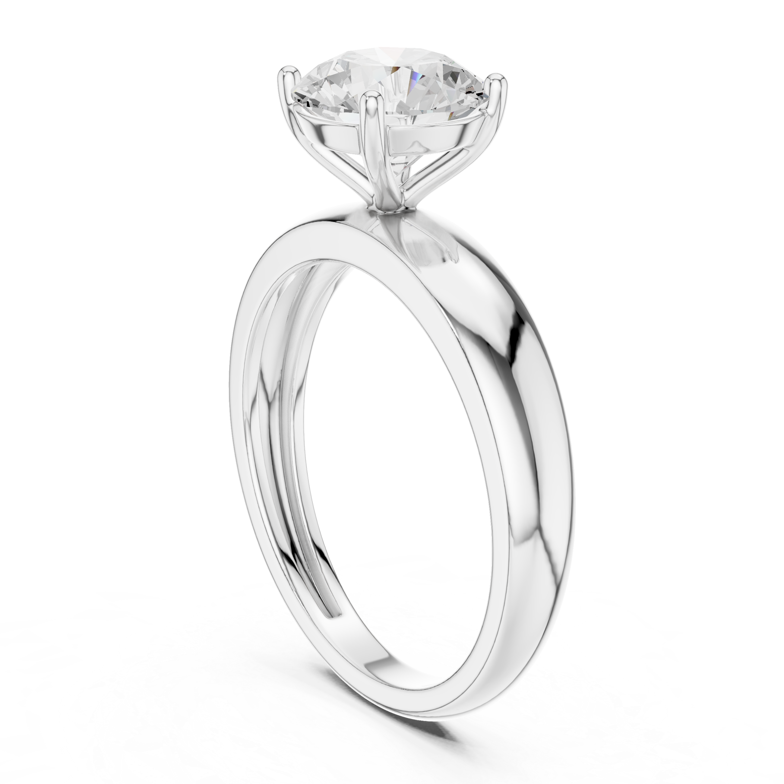 Lotus Crest Lab Grown Diamond Ring