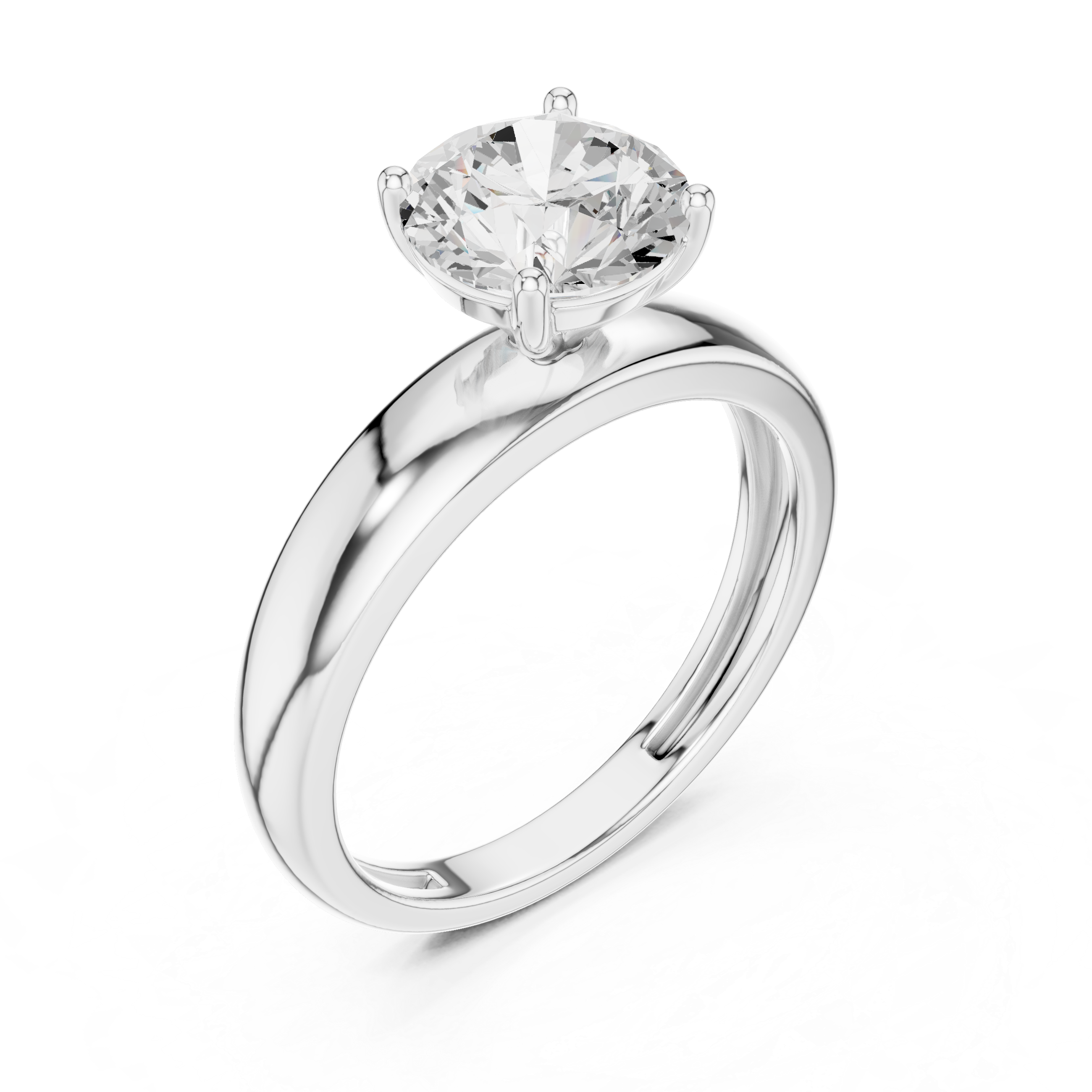 Lotus Crest Lab Grown Diamond Ring
