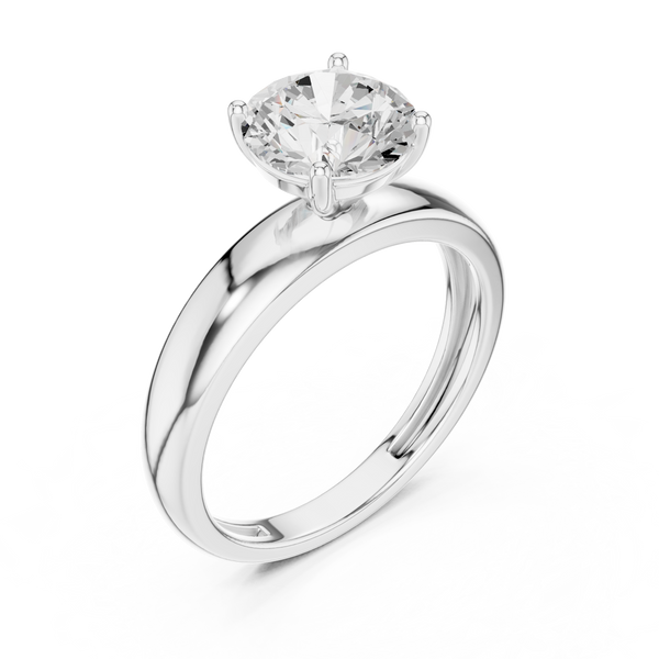 Lotus Crest Lab Grown Diamond Ring