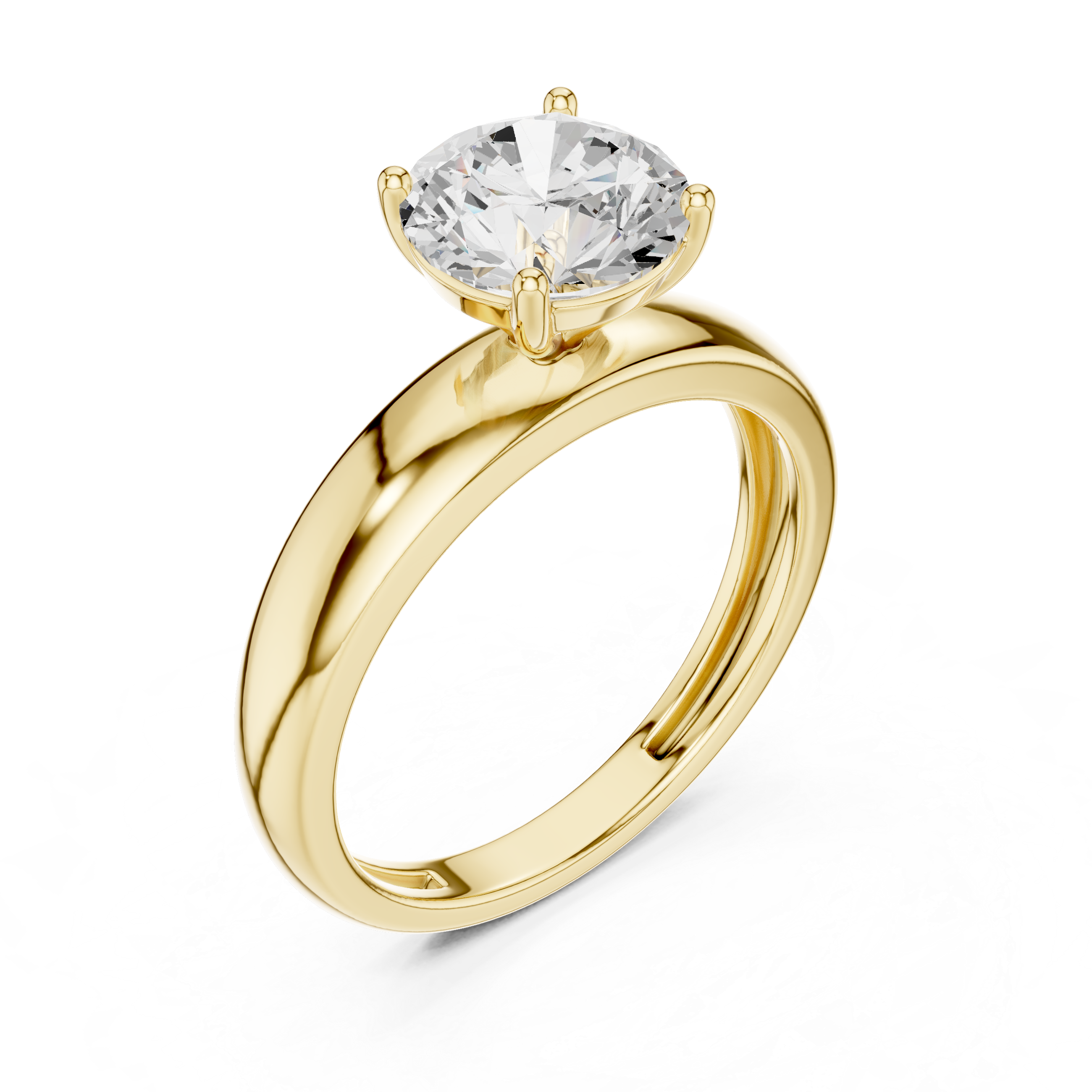 Lotus Crest Lab Grown Diamond Ring