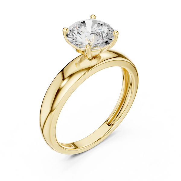 Lotus Crest Lab Grown Diamond Ring