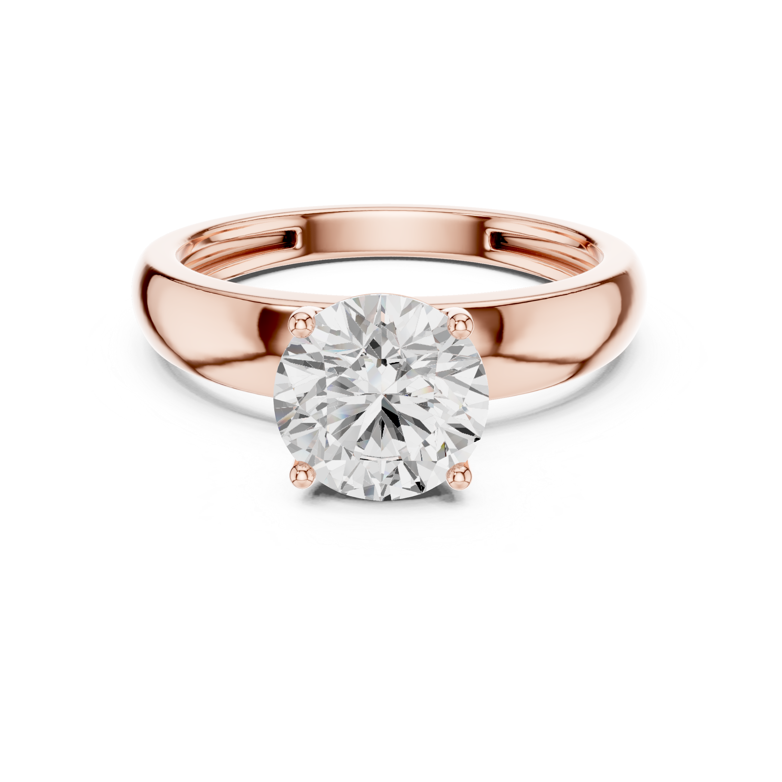 Lotus Crest Lab Grown Diamond Ring