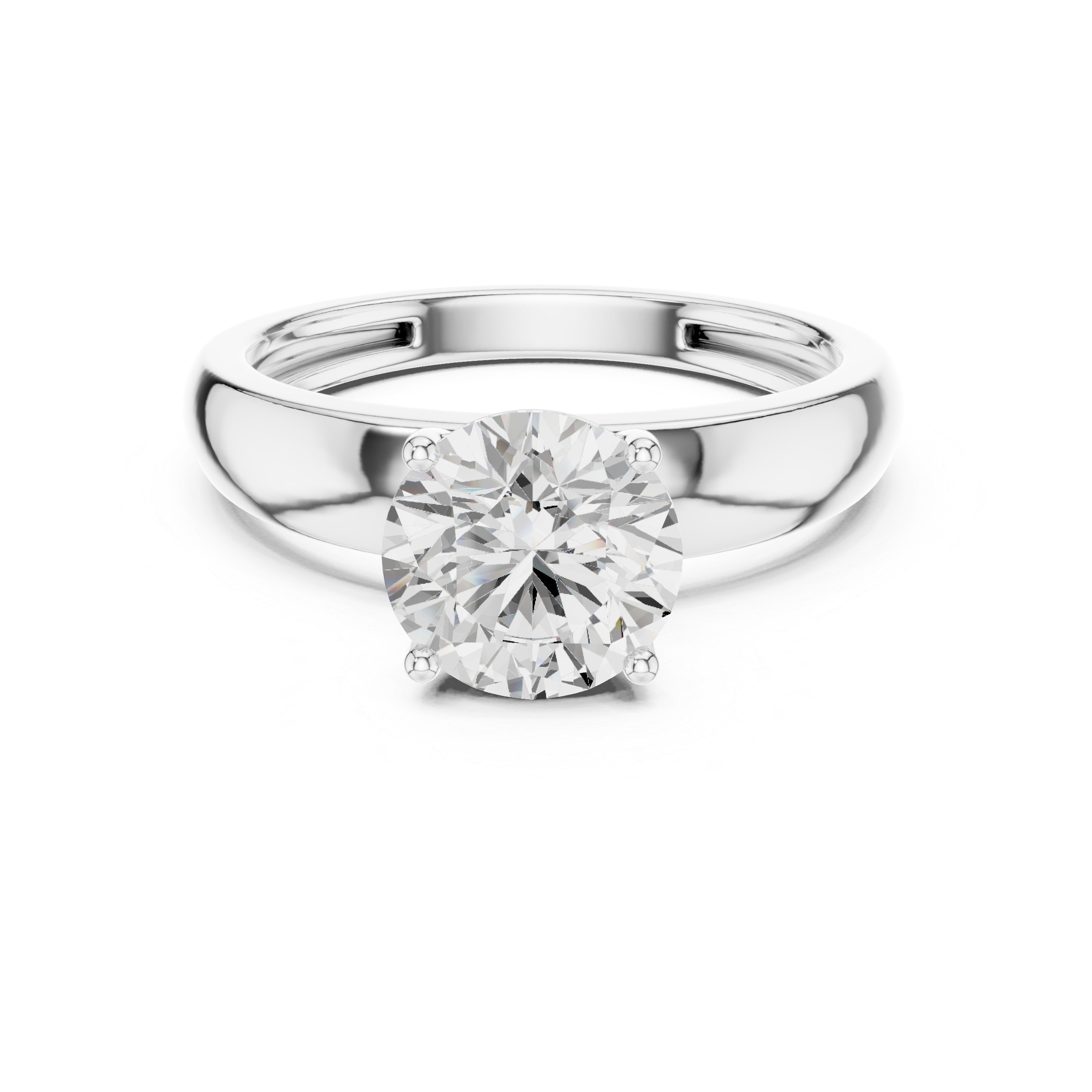 Lotus Crest Lab Grown Diamond Ring