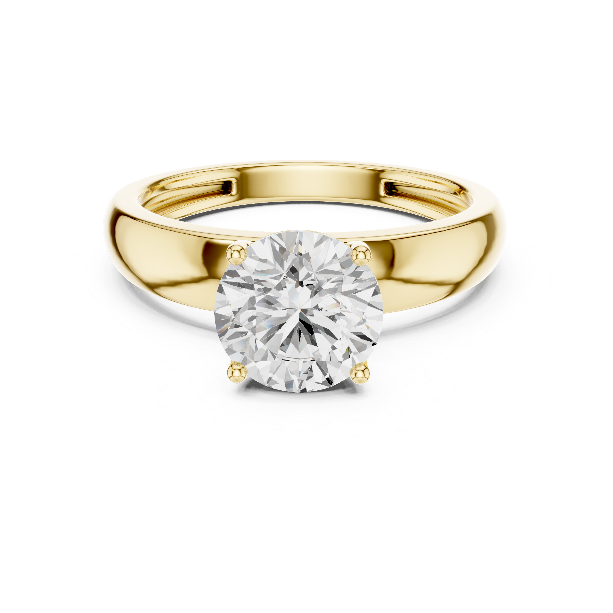 Lotus Crest Lab Grown Diamond Ring