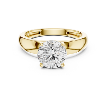 Lotus Crest Lab Grown Diamond Ring