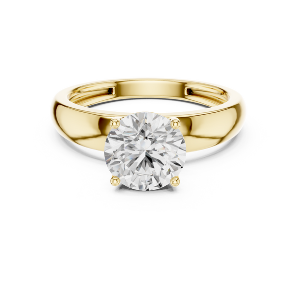 Lotus Crest Lab Grown Diamond Ring