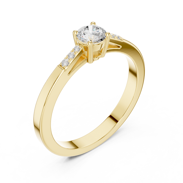 Rustic Aura Lab Grown Diamond Ring